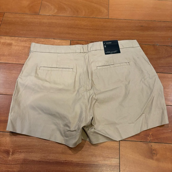 Chino/Khaki High Waisted Shorts - Picture 2 of 4